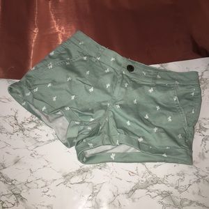 Denim Cactus Shorts